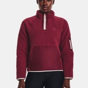 Under Armour Women's Burgundy Teddy Jacket